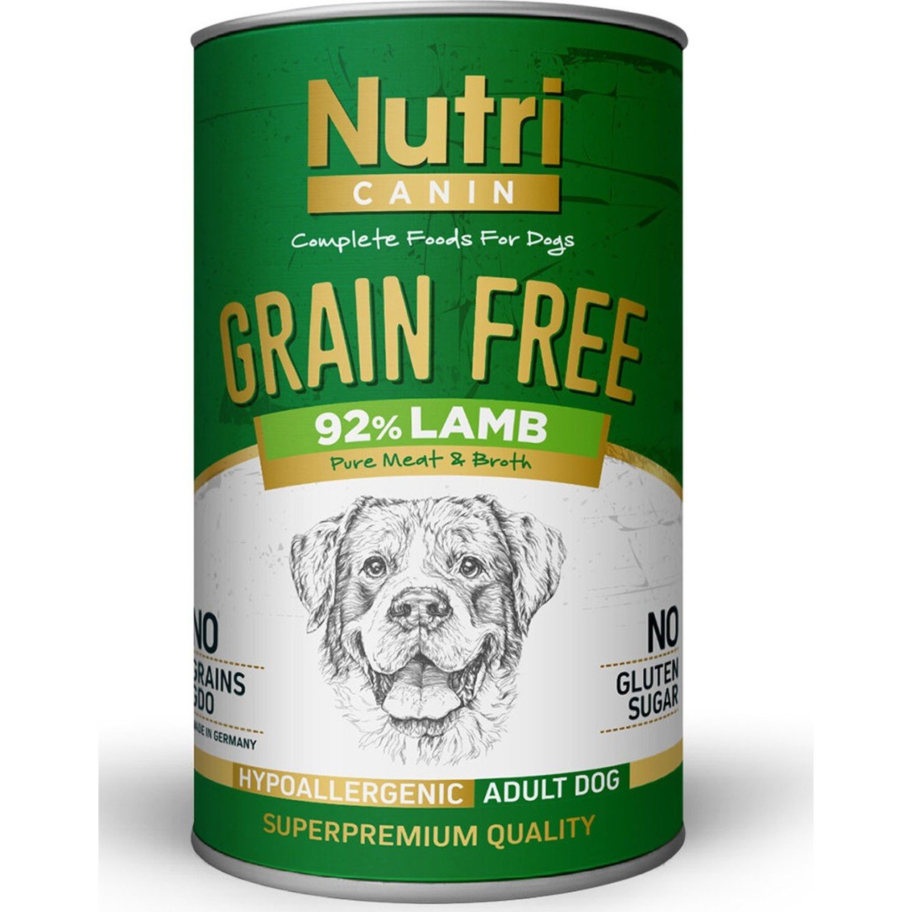 Nutri Canin Tahılsız Kuzu Etli & Tatlı Patatesli Köpek Konservesi 400 gr