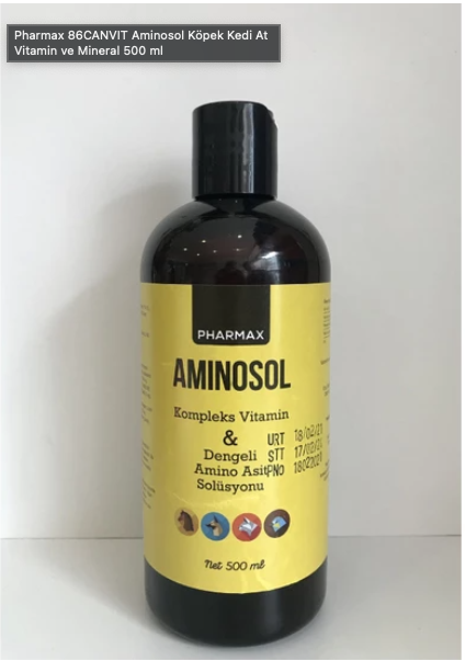 Pharmax CANVIT Aminosol Köpek Kedi At Vitamin ve Mineral 150 ml
