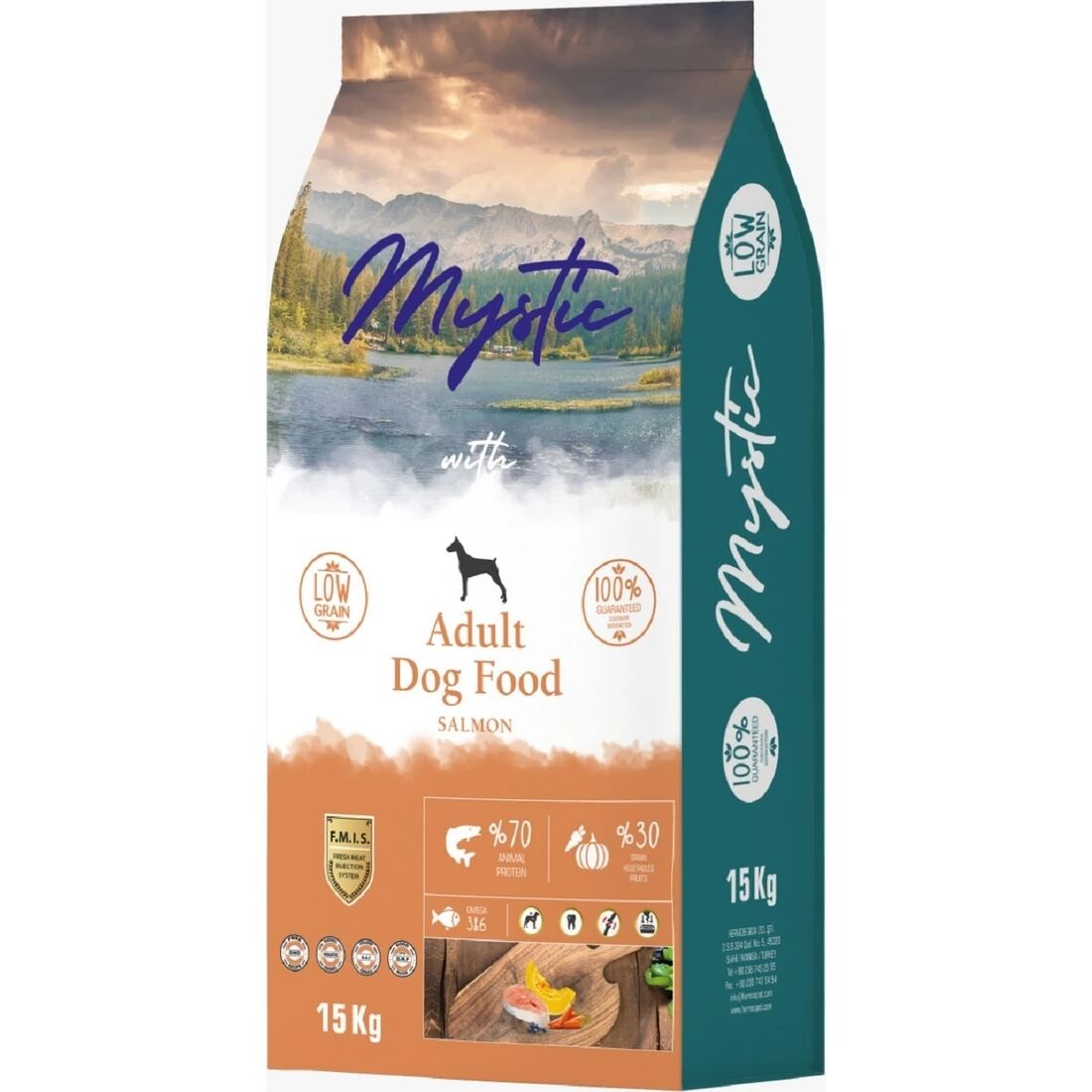 Mystic Az Tahıllı Somonlu 15 kg Yetişkin Kuru Köpek Maması