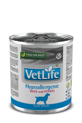 Vet Life Hypoallergenic duck-potato 300 gr Köpek Konservesi x 6 lı