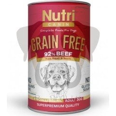 Nutri Canin Tahılsız Biftek ve Patatesli 400 gr Yetişkin Köpek Konservesi