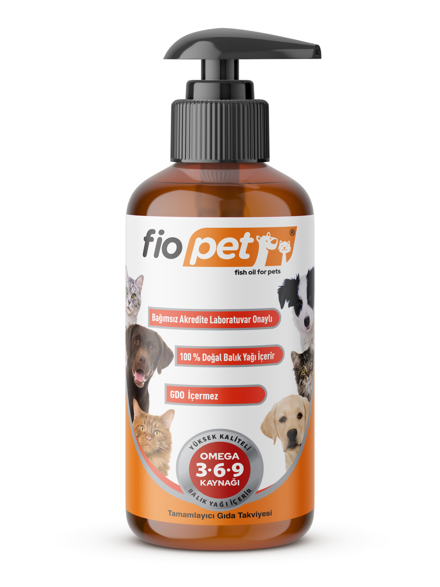 Fiopet Premium Omega 3 , Omega 6 ve Omega 9 Balık yağı 250 ml