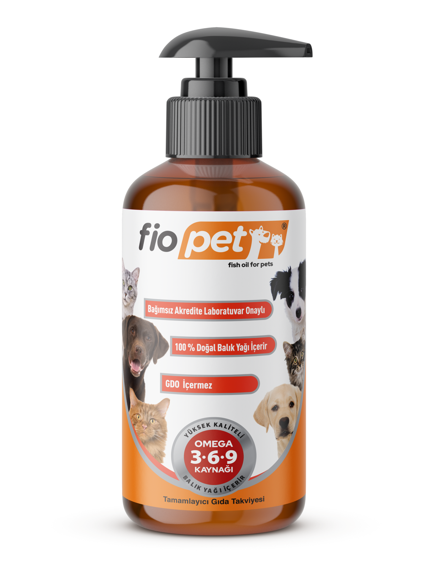 Fiopet Premium Omega 3 , Omega 6 ve Omega 9 Balık yağı 250 ml