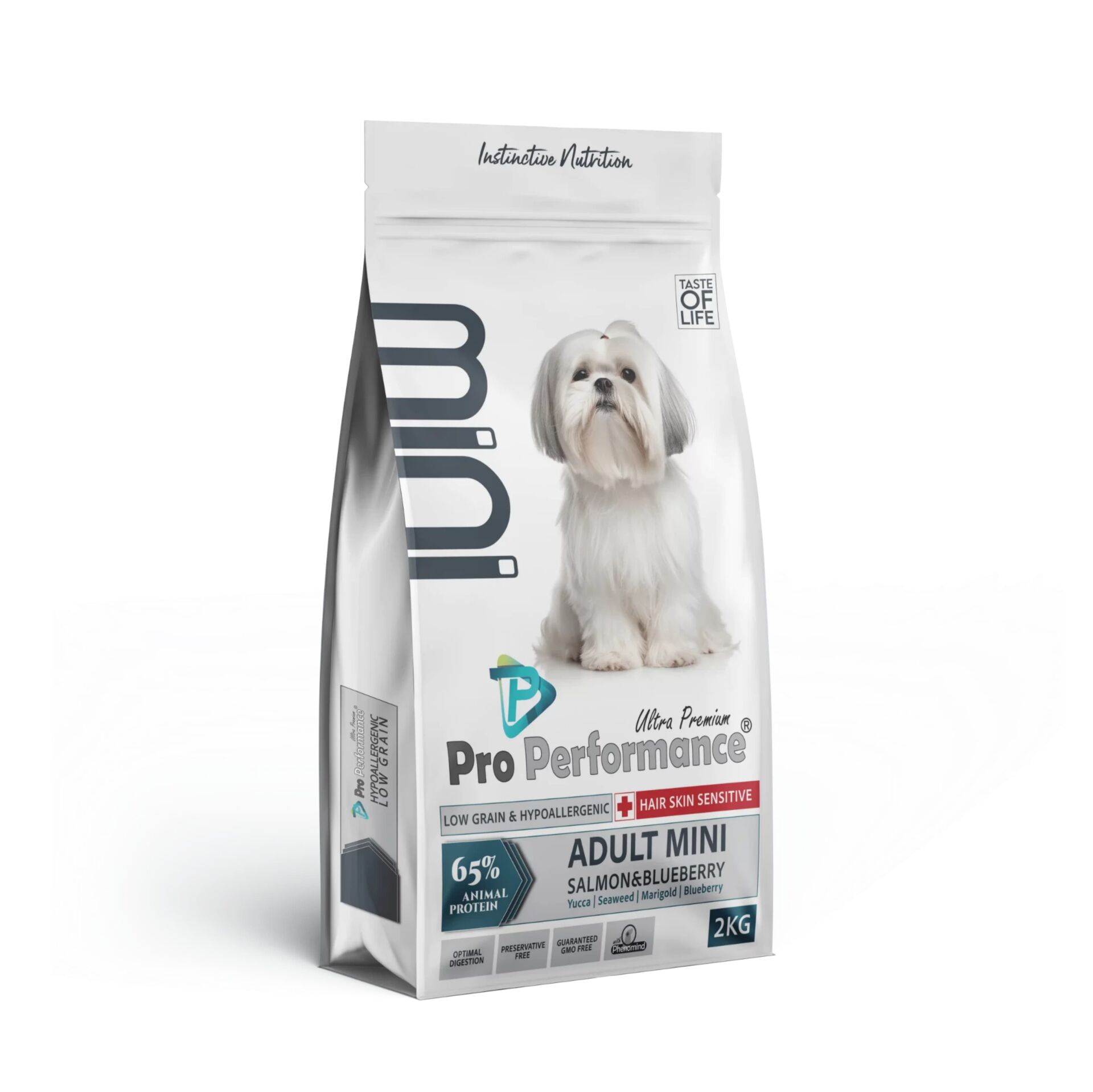 Pro Performance Adult Mini Hair Skin Salmon Blueberry Köpek Maması 2 KG