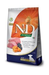 N&D Pumpkin Tahılsız Balkabaklı Kuzu Etli ve Yaban Mersinli 2.5 kg Küçük Irk Yavru Köpek Maması