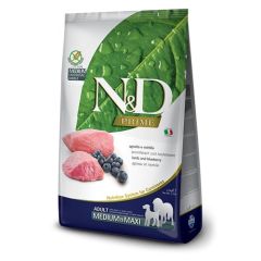 N&D Prime Tahılsız Kuzu Etli ve Yaban Mersinli 2.5 kg Orta/Büyük Irk Yetişkin Kuru Köpek Maması