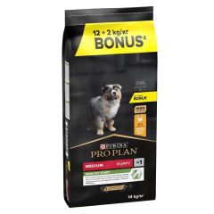 PRO PLAN® Medium Puppy Tavuklu Köpek Maması 12 Kg +2 Kg HEDİYE